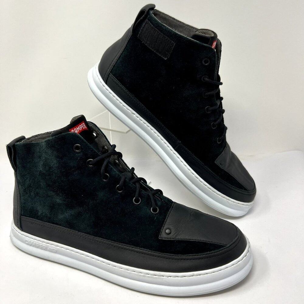 Camper Runner K300203-003 Sneakers Shoes Men 9.5 Black Suede High Top Fashion